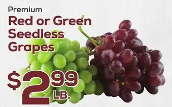 DeCicco & Sons Red or Green Seedless Grapes offer