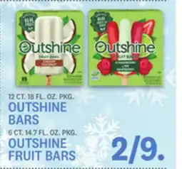 Kings Food Markets 12 CT. 18 FL. OZ. PKG. OUTSHINE BARS 6 CT. 14.7 FL. OZ. PKG. OUTSHINE FRUIT BARS offer