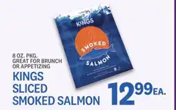 Kings Food Markets KINGS SLICED SMOKED SALMON offer
