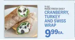 Kings Food Markets CRANBERRY, TURKEY AND SWISS WRAP offer