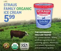 Kings Food Markets STRAUS FAMILY ORGANIC ICE CREAM offer