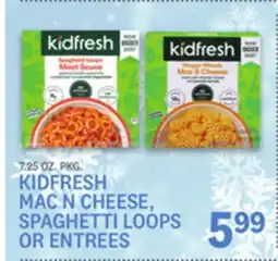 Kings Food Markets KIDFRESH MAC N CHEESE, SPAGHETTI LOOPS OR ENTREES offer