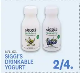 Kings Food Markets SIGGI'S DRINKABLE YOGURT offer