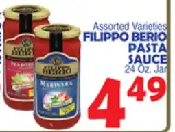 Bravo Supermarkets FILIPPO BERIO PASTA SAUCE offer