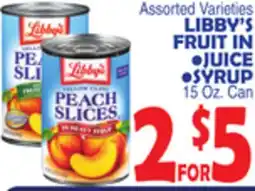 Bravo Supermarkets LIBBY'S FRUIT IN •JUICE •SYRUP offer