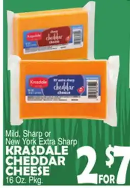 Bravo Supermarkets KRASDALE CHEDDAR CHEESE offer