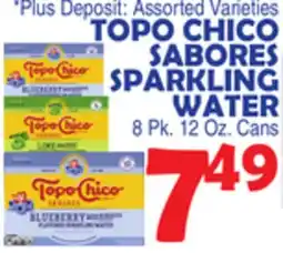 Bravo Supermarkets TOPO CHICO SABORES SPARKLING WATER offer