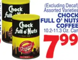 Bravo Supermarkets CHOCK FULL O'NUTS COFFEE offer