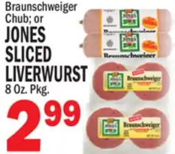 Bravo Supermarkets JONES SLICED LIVERWURST offer