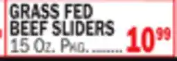 Bravo Supermarkets GRASS FED BEEF SLIDERS offer
