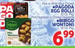 Bravo Supermarkets PAGODA EGG ROLLS 22 Oz. Pkg offer