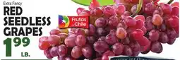 Bravo Supermarkets RED SEEDLESS GRAPES offer