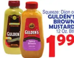 Bravo Supermarkets GULDEN'S BROWN MUSTARD offer