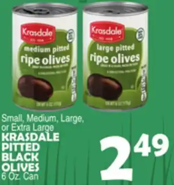 Bravo Supermarkets KRASDALE PITTED BLACK OLIVES offer