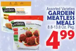 Bravo Supermarkets GARDEIN MEATLESS MEALS 8.8-13.8 Oz. Pkg offer