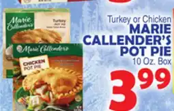Bravo Supermarkets MARIE CALLENDER'S POT PIE offer