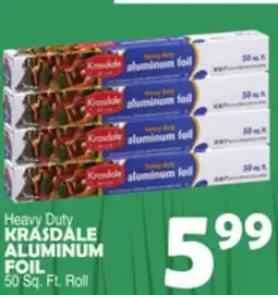 Bravo Supermarkets KRASDALE ALUMINUM FOIL offer