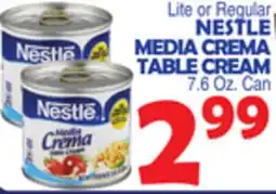 Bravo Supermarkets NESTLE MEDIA CREMA TABLE CREAM offer