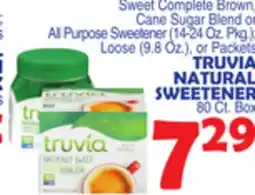 Bravo Supermarkets TRUVIA NATURAL SWEETENER, 80 Ct. Box offer