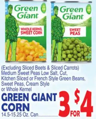 Bravo Supermarkets GREEN GIANT CORN offer