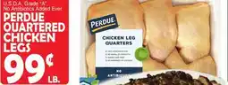 Bravo Supermarkets PERDUE QUARTERED CHICKEN LEGS offer