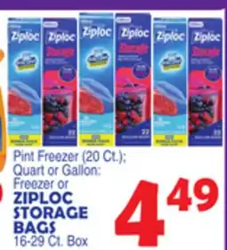 Bravo Supermarkets ZIPLOC STORAGE BAGS offer