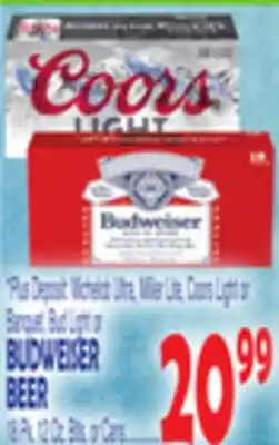 Bravo Supermarkets BUDWEISER BEER offer