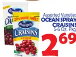 Bravo Supermarkets OCEAN SPRAY CRAISINS offer