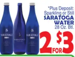 Bravo Supermarkets SARATOGA WATER offer