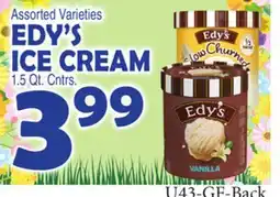 Bravo Supermarkets EDY'S ICE CREAM offer