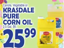 Bravo Supermarkets KRASDALE PURE CORN OIL offer