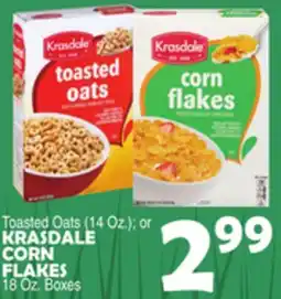 Bravo Supermarkets KRASDALE CORN FLAKES 18 Oz. Boxes offer