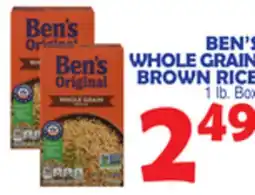 Bravo Supermarkets BEN'S WHOLE GRAIN BROWN RICE offer