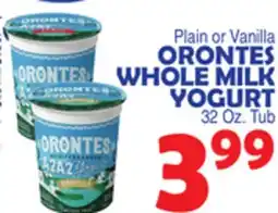 Bravo Supermarkets ORONTES WHOLE MILK YOGURT offer