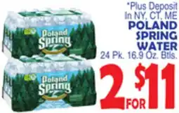 Bravo Supermarkets POLAND SPRING WATER offer