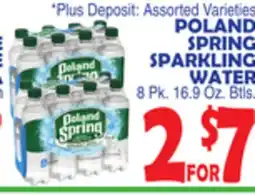 Bravo Supermarkets POLAND SPRING SPARKLING WATER offer