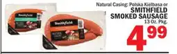 Bravo Supermarkets SMITHFIELD SMOKED SAUSAGE offer