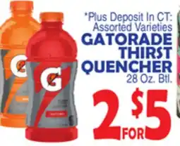 Bravo Supermarkets GATORADE THIRST QUENCHER offer