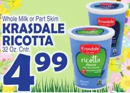 Bravo Supermarkets KRASDALE RICOTTA offer