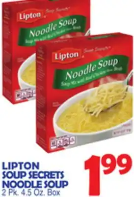 Bravo Supermarkets LIPTON SOUP SECRETS NOODLE SOUP offer
