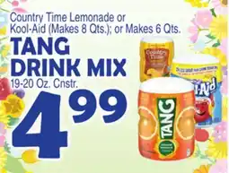Bravo Supermarkets TANG DRINK MIX DRINK MIX 19-20 Oz. Cnstr offer
