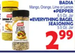Bravo Supermarkets Badia Mango, Orange, Lime or Lemon 6.5 Oz.. Oz. Jar offer