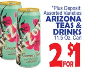 Bravo Supermarkets ARIZONA TEAS & DRINKS offer
