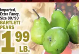 Bravo Supermarkets BARTLETT PEARS offer