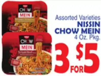 Bravo Supermarkets Nissin Chow Mein offer