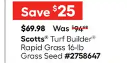Lowe's Turf Builder Rapid Grass 16-lb Grass Seed offer