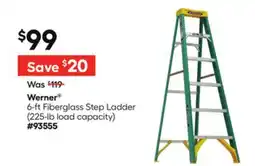 Lowe's Werner 6-ft Fiberglass Step Ladder offer