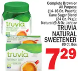 C Town TRUVIA NATURAL SWEETENER 80 Ct. Box offer