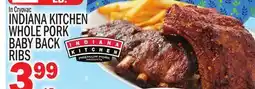 C Town INDIANA KITCHEN WHOLE PORK BABY BACK RIBS offer