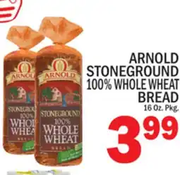 C Town ARNOLD STONEGROUND 100% WHOLE WHEAT BREAD offer